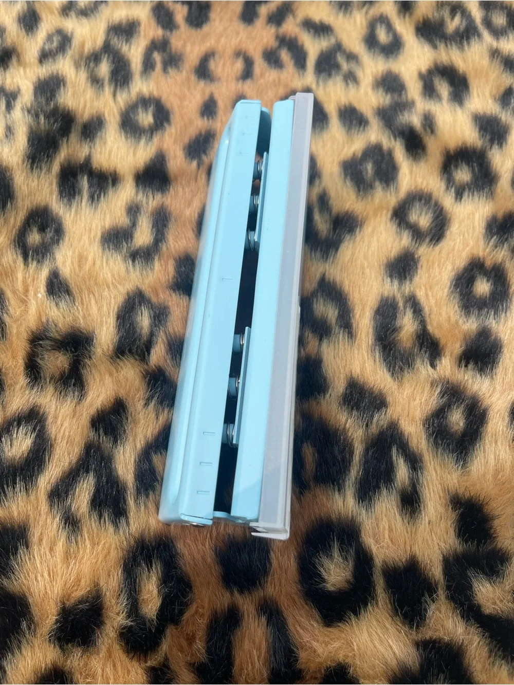 Smile Blue Desktop Hole Punch - Light Blue